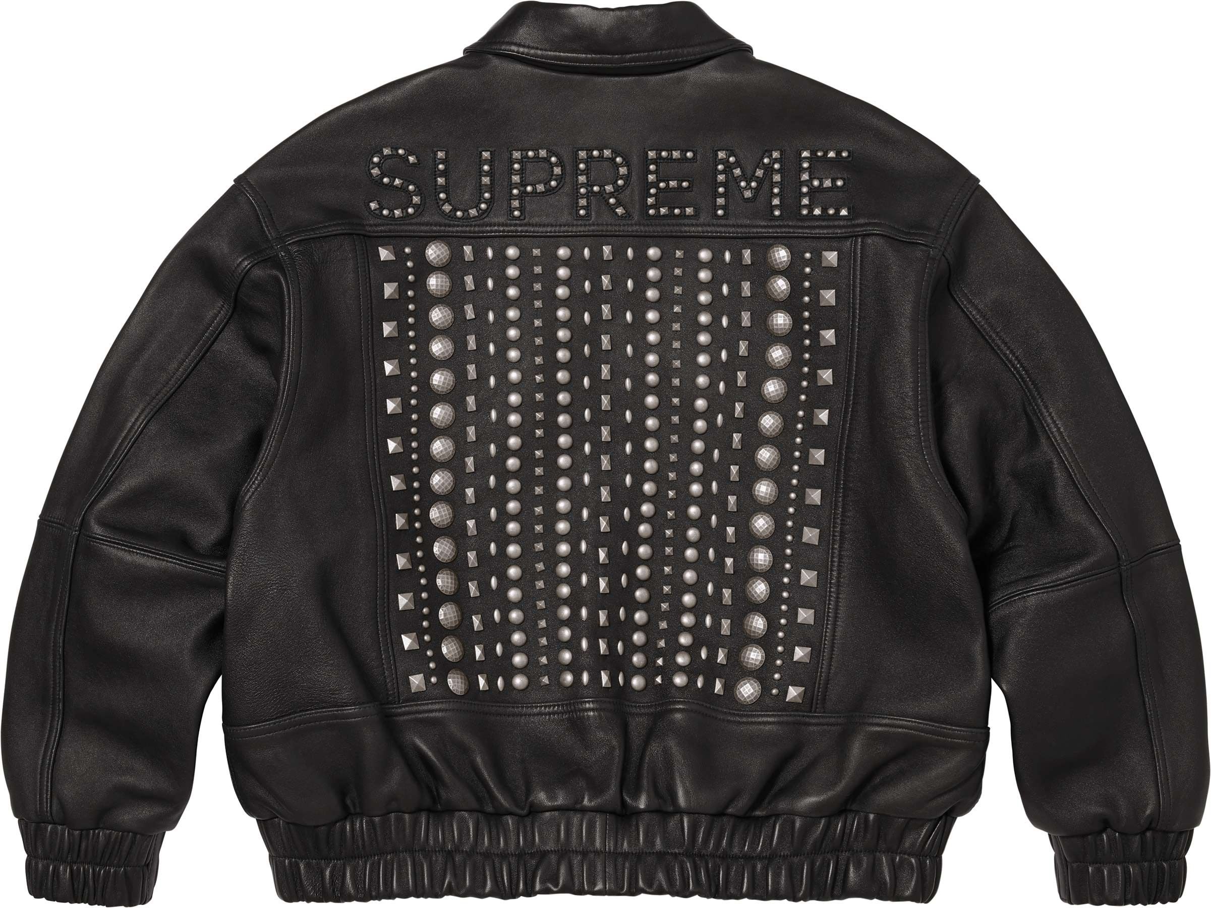 Multi Studded Leather Jacket view 5